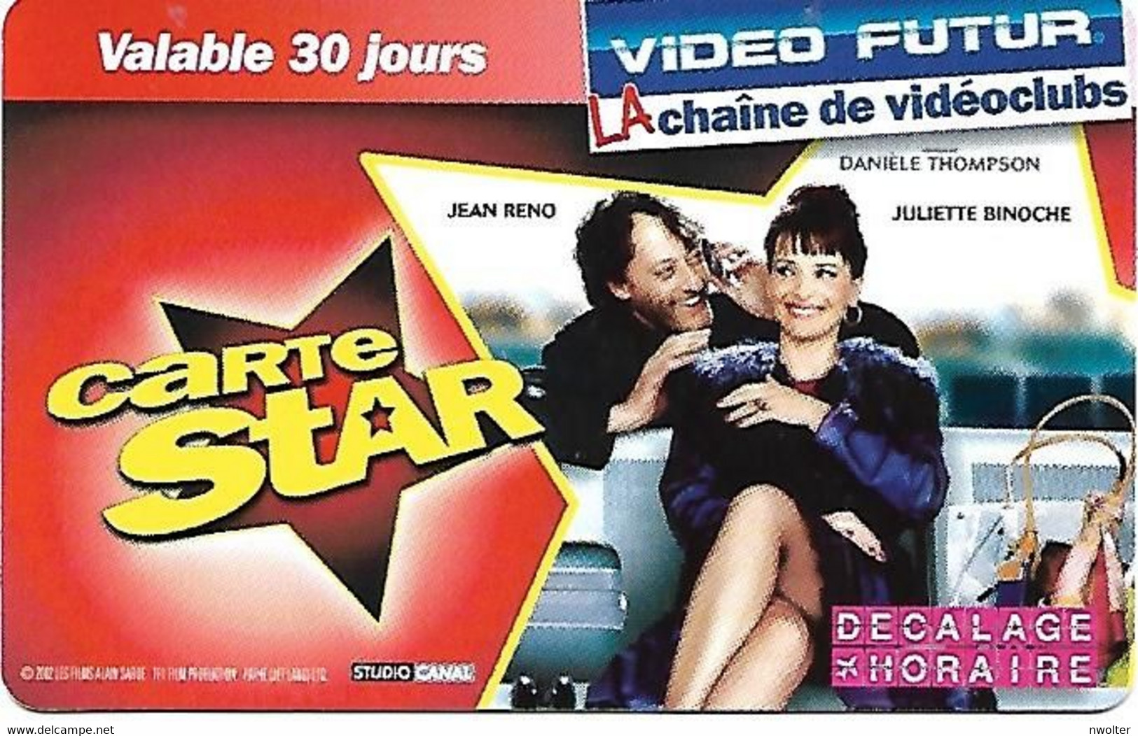 @+  Carte VIDEO FUTUR STAR - Décalage Horaire - Video Futur