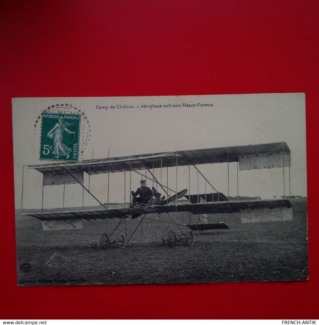 CAMP DE CHALONS AEROPLANE MILITAIRE HENRY FARMAN - Other & Unclassified
