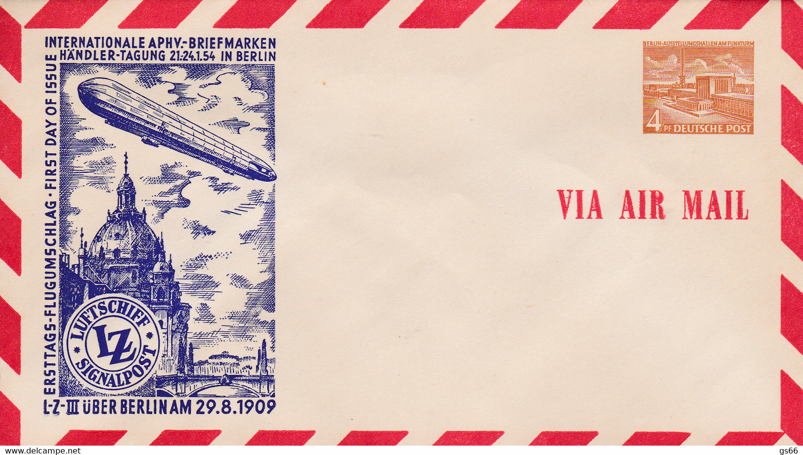 Berlin, PU 002 D2/3a,  APHV.-Briefmarken Händler Tagung 54 In Berlin - Privé Briefomslagen - Ongebruikt