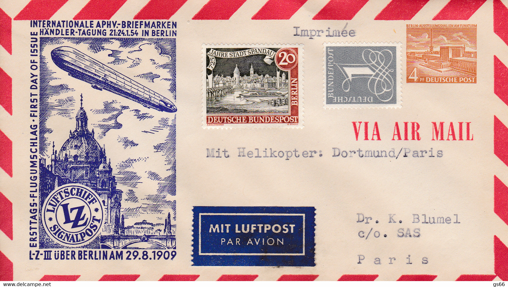 Berlin, PU 002 D2/3a,  APHV.-Briefmarken Händler Tagung 54 In Berlin - Private Covers - Mint