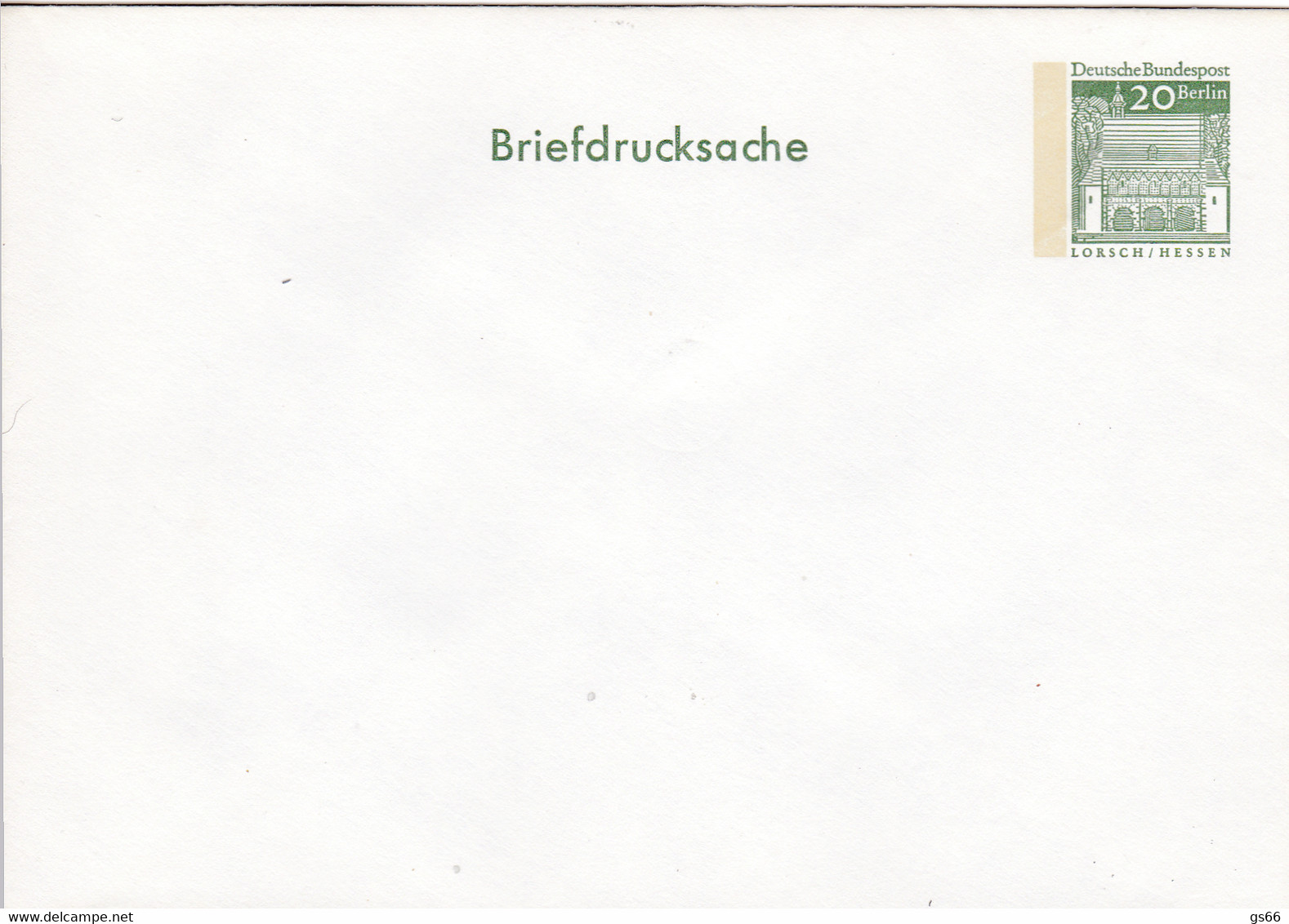 Berlin, PU 036 A2/001, Briedrucksache  In Grün - Enveloppes Privées - Neuves