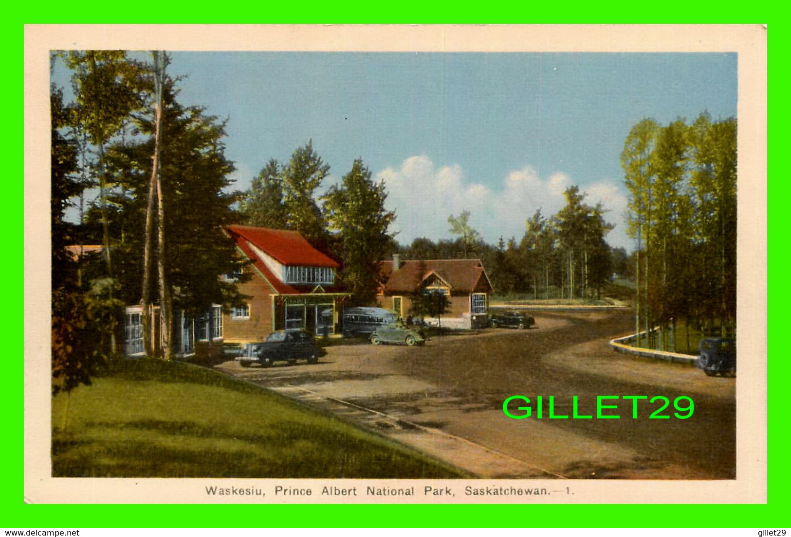 WASKESIU, SASKATCHEWAN - PRINCE ALBERT NATIONAL PARK - PECO - ANIMATED WITH OLD CARS - - Andere & Zonder Classificatie