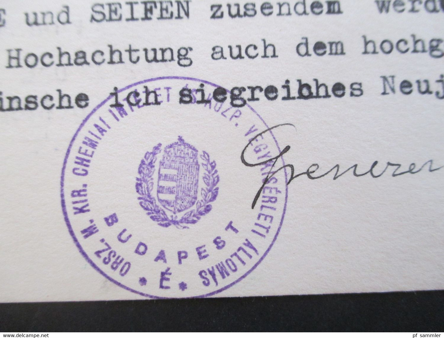 Ungarn 1941 Postkarte Mit OKW Zensur / Roter Zensurstempel / Mehrfachzensur Budapest - Münster Westfalen - Brieven En Documenten