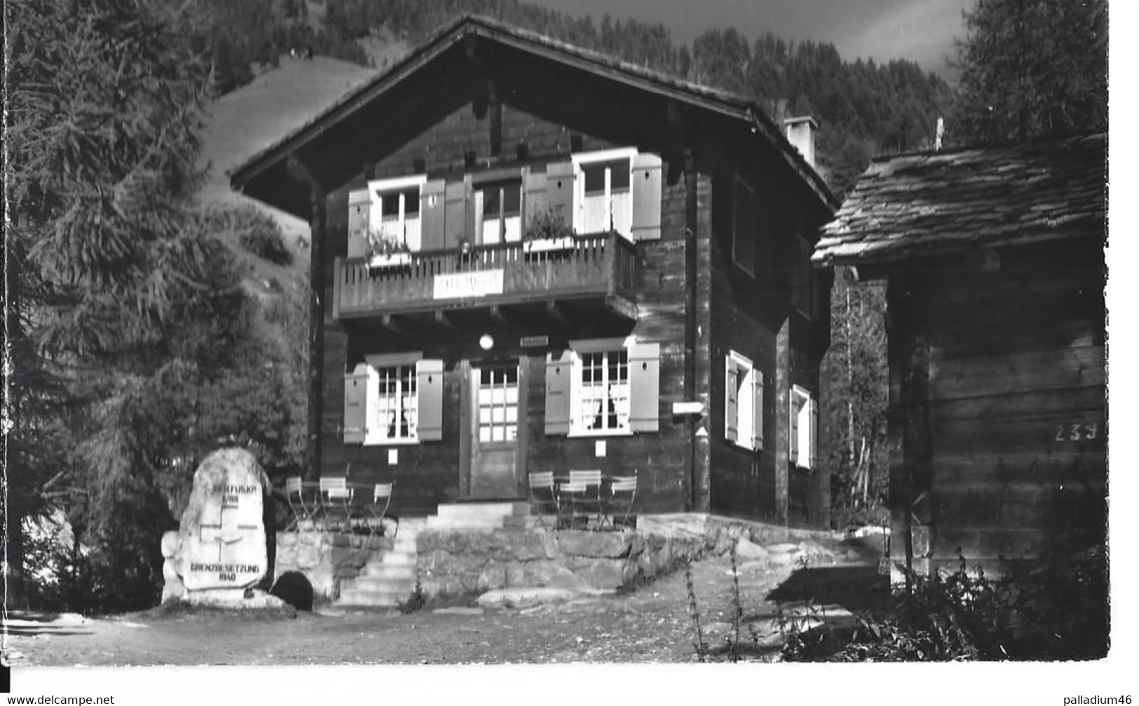 VALAIS - BINN Café Imfeld Fam. Tenisch Chr. - Pas Voyagé - Phot. Klopfenstein, Adelboden  No 11418 - Binn