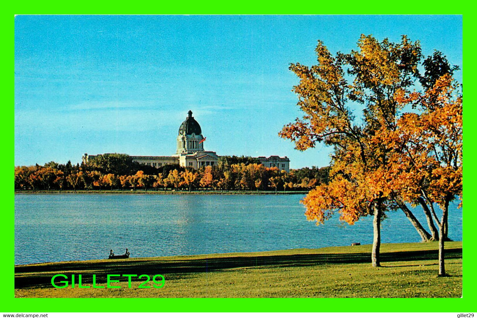 REGINA, SASKATCHEWAN - A VIEW FROM THE LEGISLATIVE FROM WASCANA LAKE & PARK - TRAVELTIME - Regina