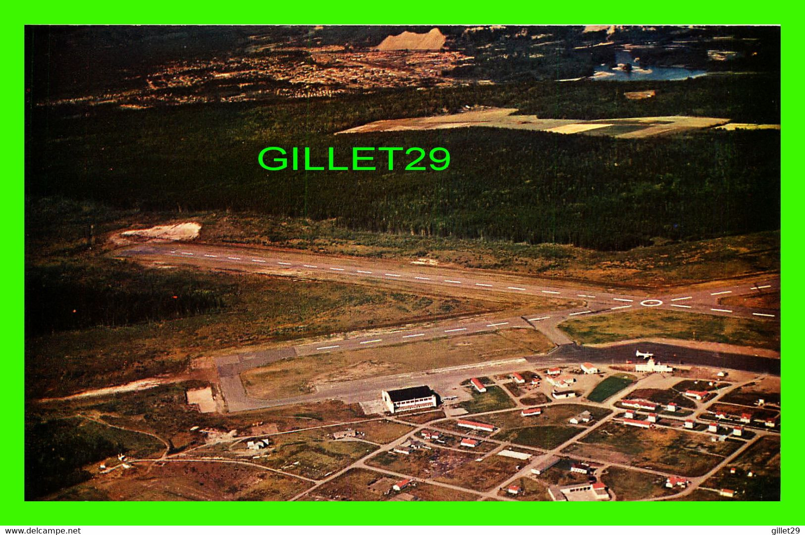 PRINCE GEORGE, BC - AERIAL VIEW OF PRINCE GEORGE AIRPORT - EKTACHROME - - Prince George