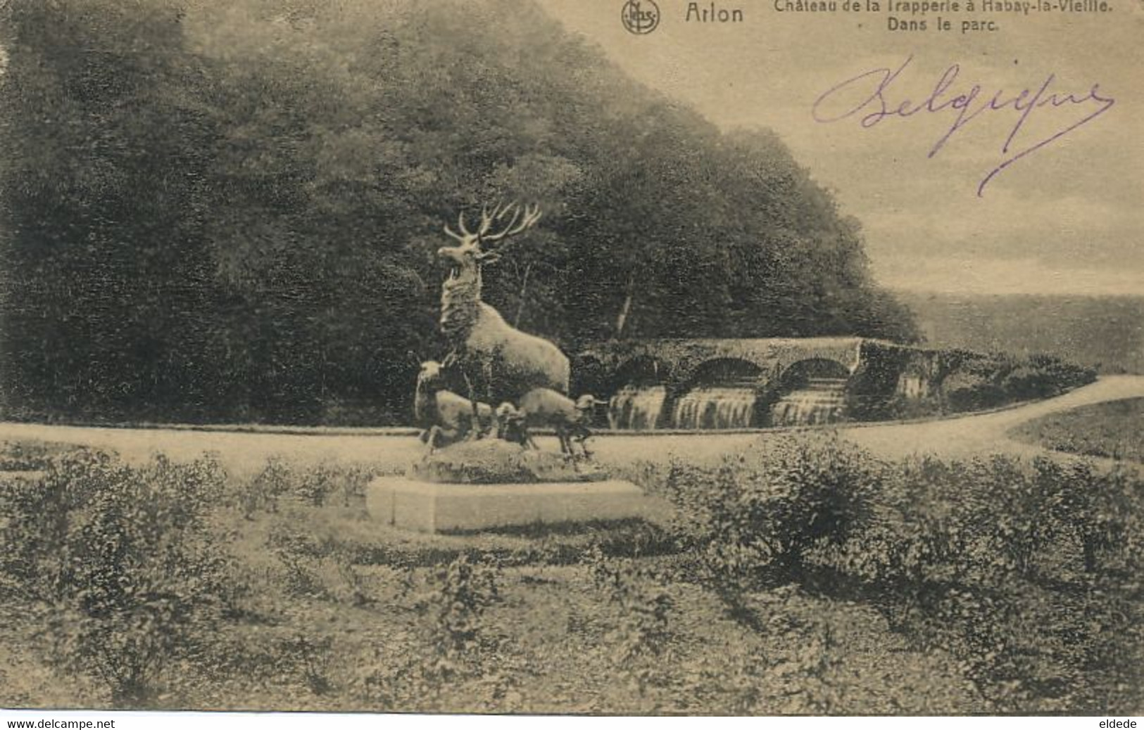 Arlon Chateau De La Trapperie à Habay La Vieille . Cerf . Chasse .  Hopital Militaire Guerre 1914. Edit Nels - Habay