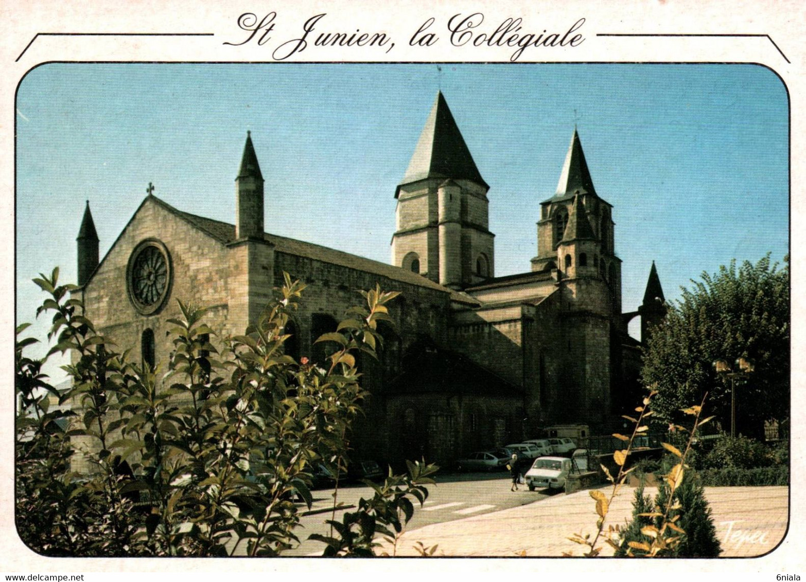 4844 Carte Postale SAINT JUNIEN La Collégiale XIe Et XIIe Siècle    87 Haute Vienne - Saint Junien