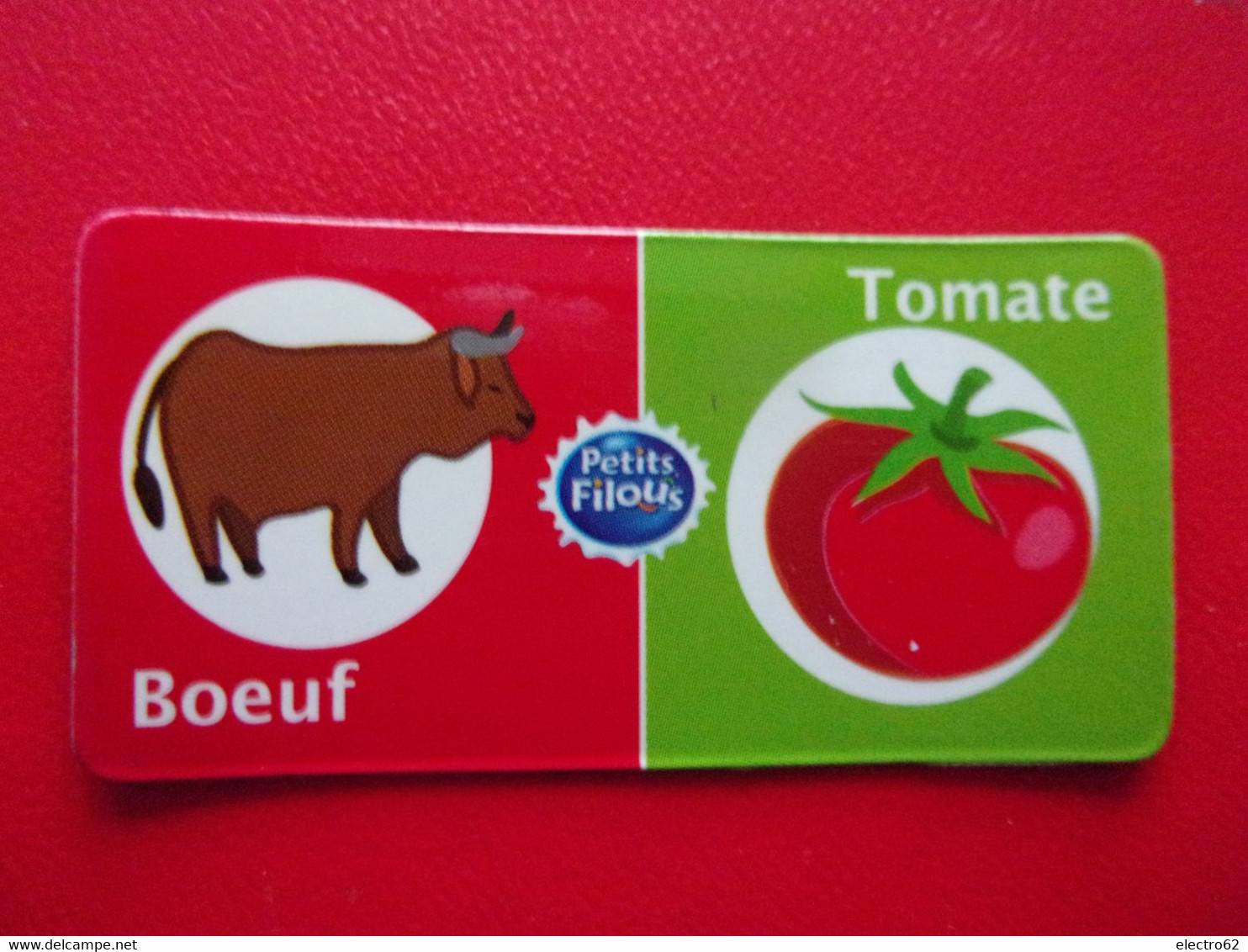 Magnet Petits Filous  Boeuf Tomate Tomato Pomodoro Beef Carne De Vaca Rindfleisch Manzo - Pubblicitari