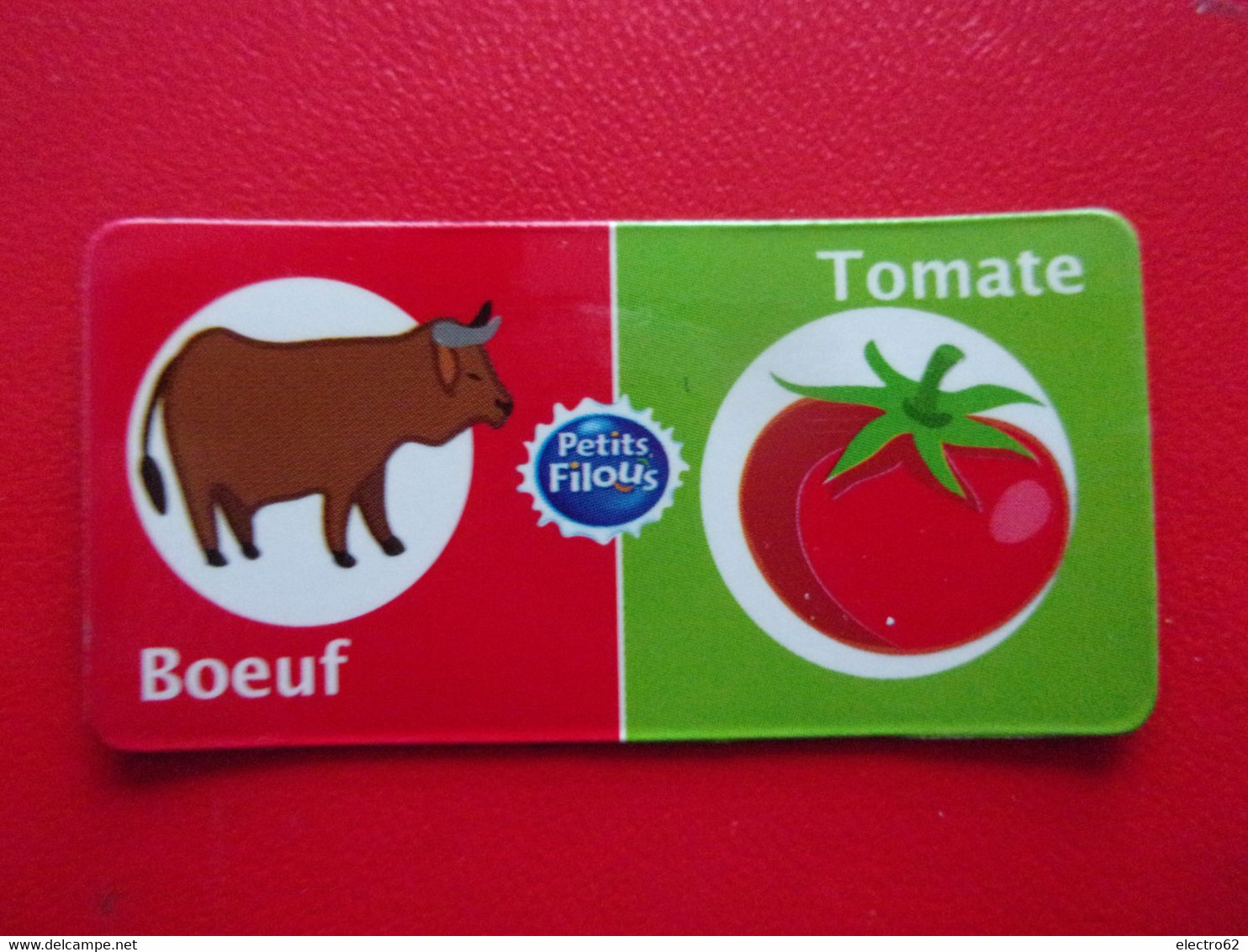 Magnet Petits Filous  Boeuf Tomate Tomato Pomodoro Beef Carne De Vaca Rindfleisch Manzo - Publicitaires