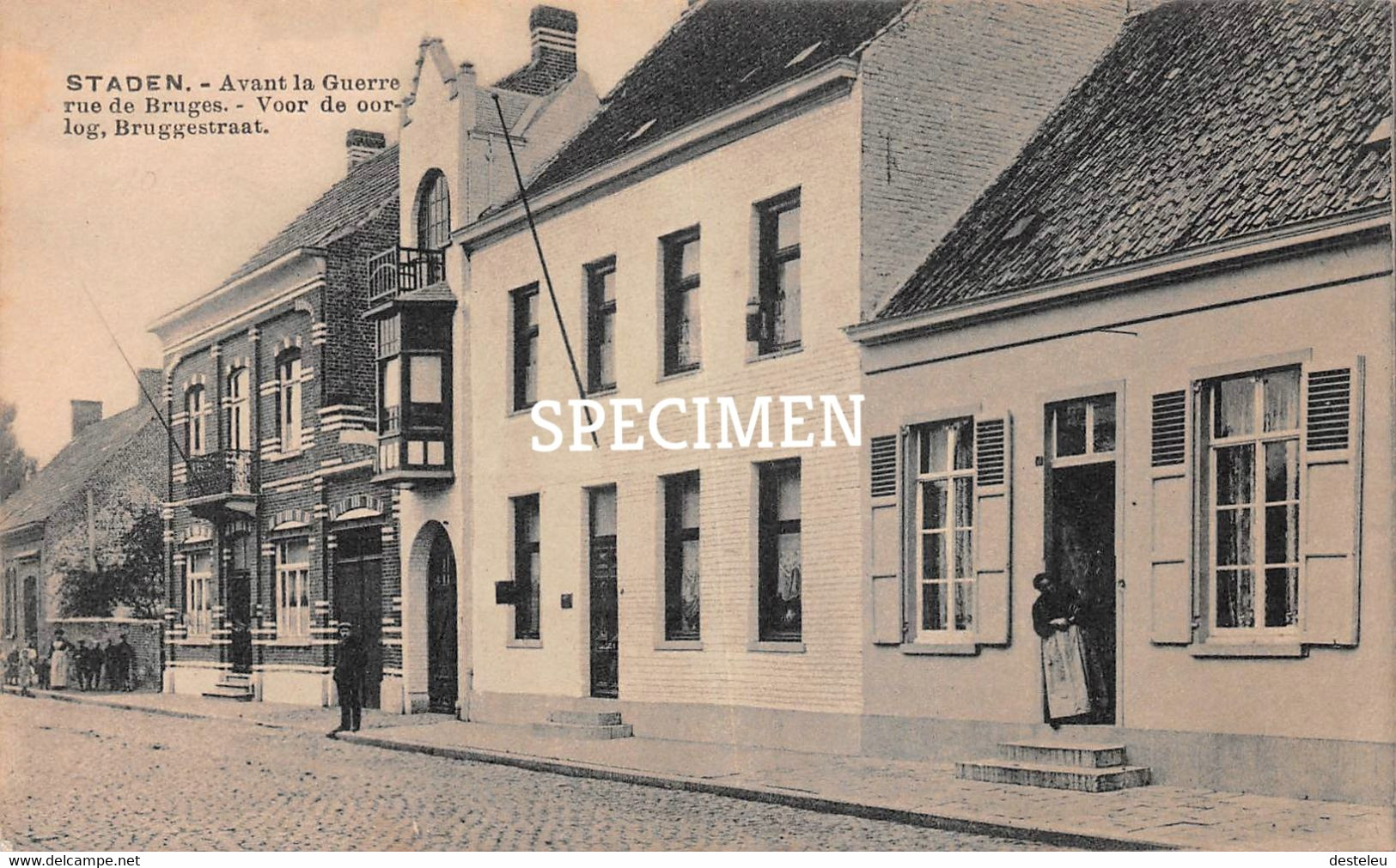 Avant La Guerre - Rue De Bruges -  Staden - Staden