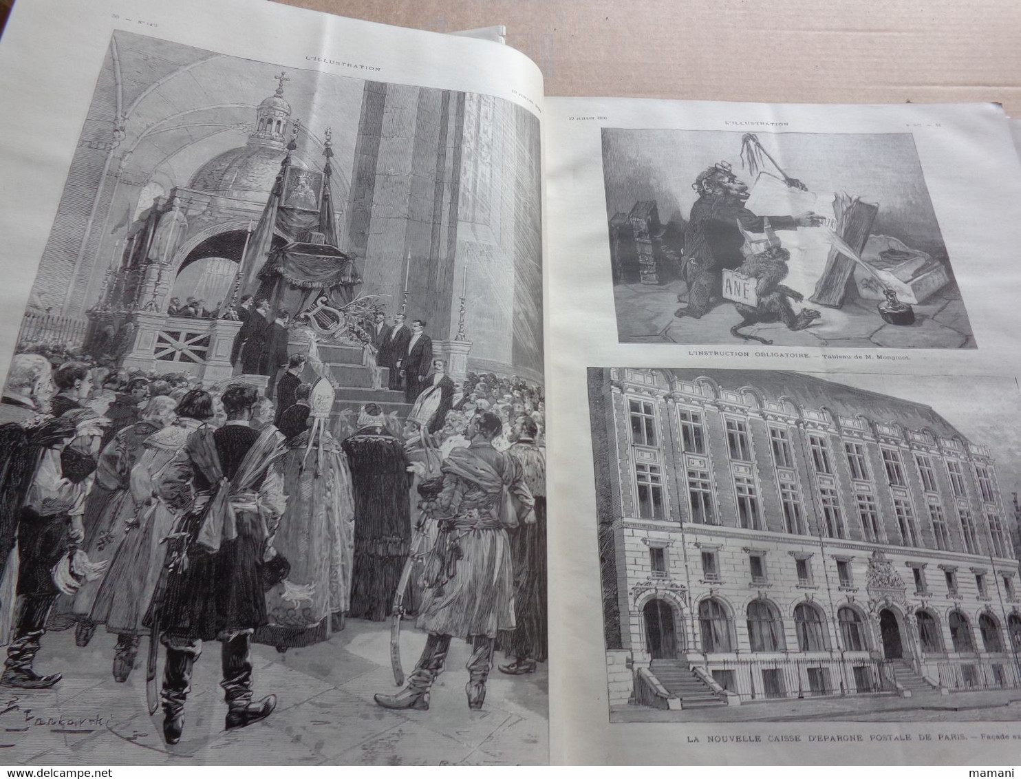 L'ILLUSTRATION - Année 1890    1er juillet au 31 decembre-comment se font les jouets st nicolas-tres nombreuses photos