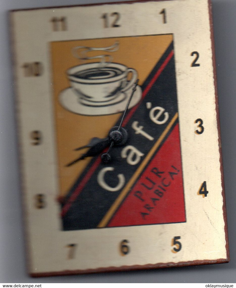 Pendule 10,05 Cm  Par 8cm (café Pur Arabica) - Horloges