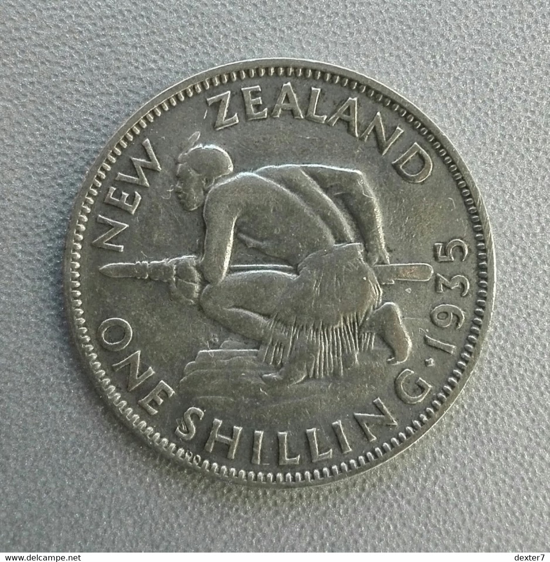 Nuova Zelanda Scellino 1935 George V Argento - New Zealand 1 Shilling George V Silver - New Zealand