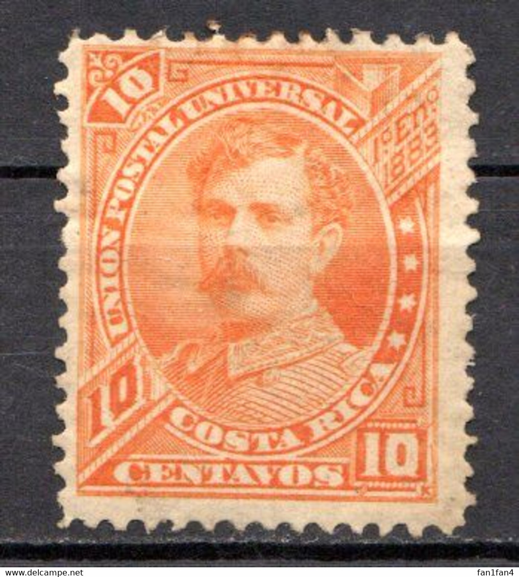 COSTA RICA - (Amérique Centrale) - 1887 - N° 18 - 10 C. Jaune-orange - (Effigie De Bernardo Soto) - Costa Rica