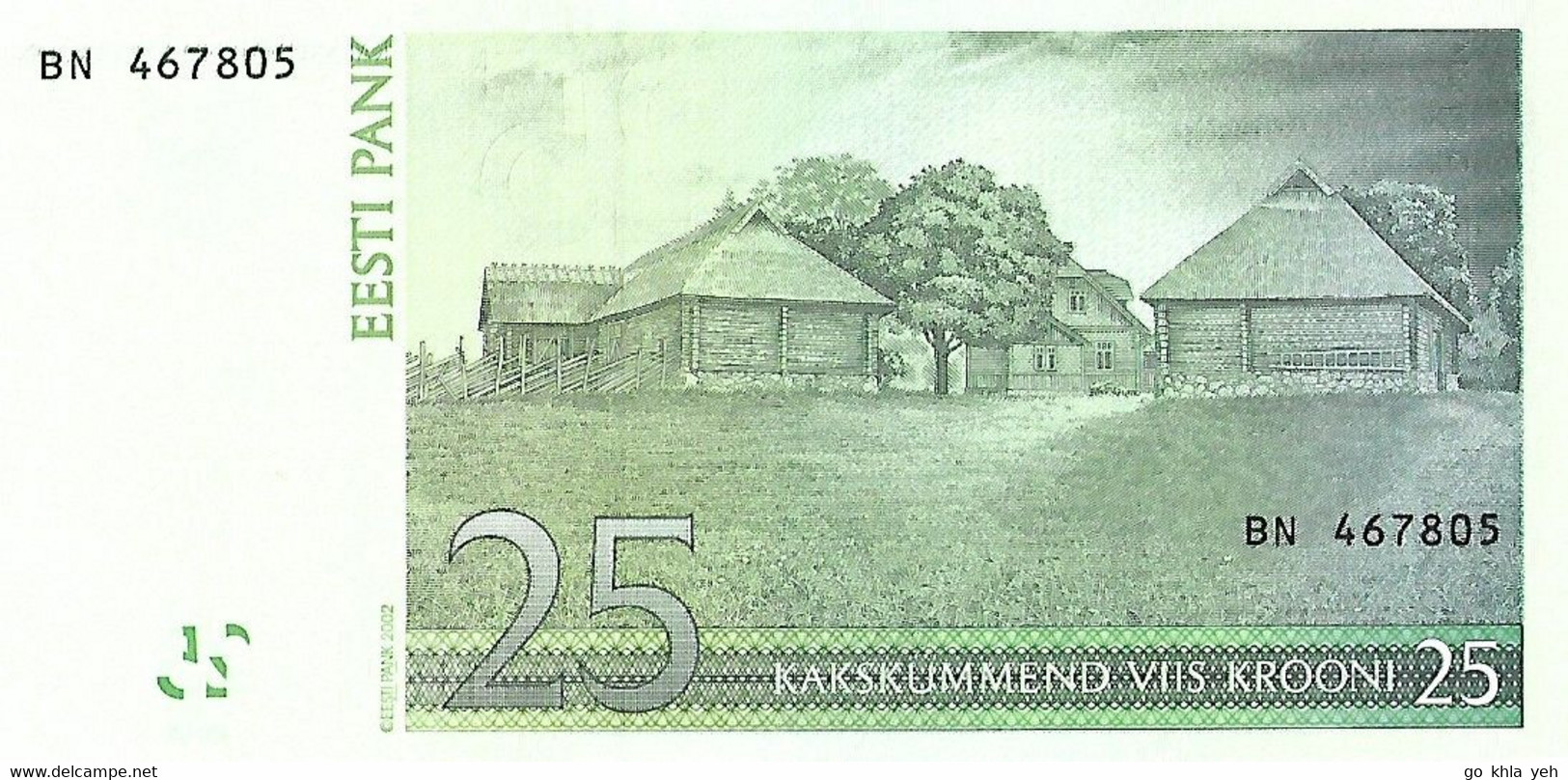 ESTONIE 2002 25 Couronne - P.84a Neuf - UNC - Estonia