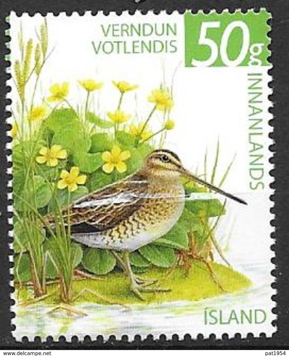 Islande 2011, N°1253 Neuf Oiseau Bécassine - Nuovi