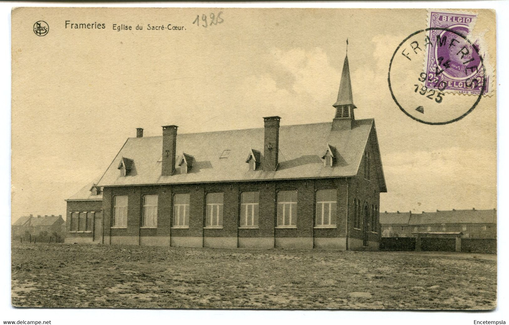 CPA Carte Postale - Belgique - Frameries - Eglise Du Sacré Coeur - 1925  (DG14968) - Frameries
