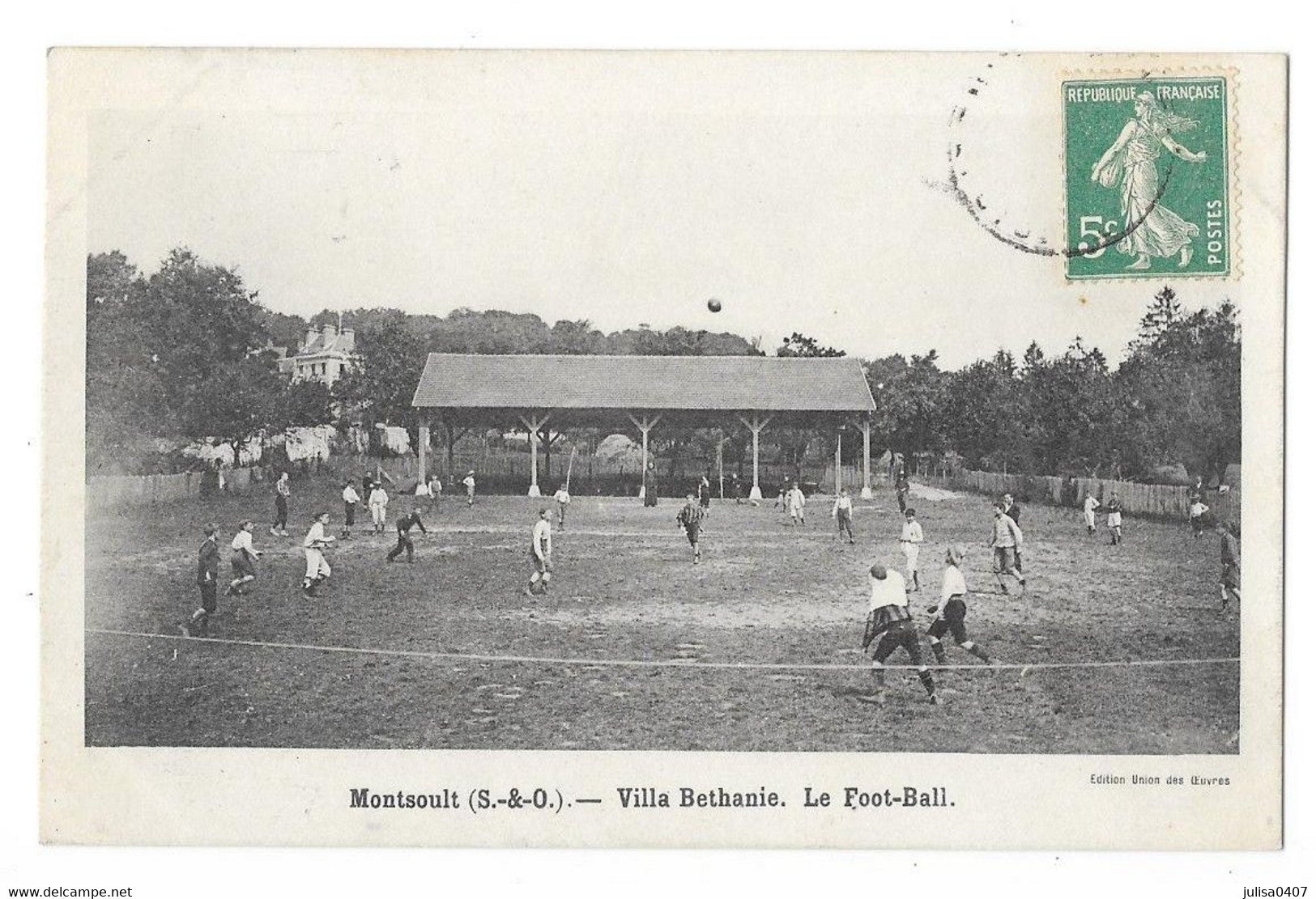 MONTSOULT (95) Villa Béthanie Partie De Football Stade Animation - Montsoult