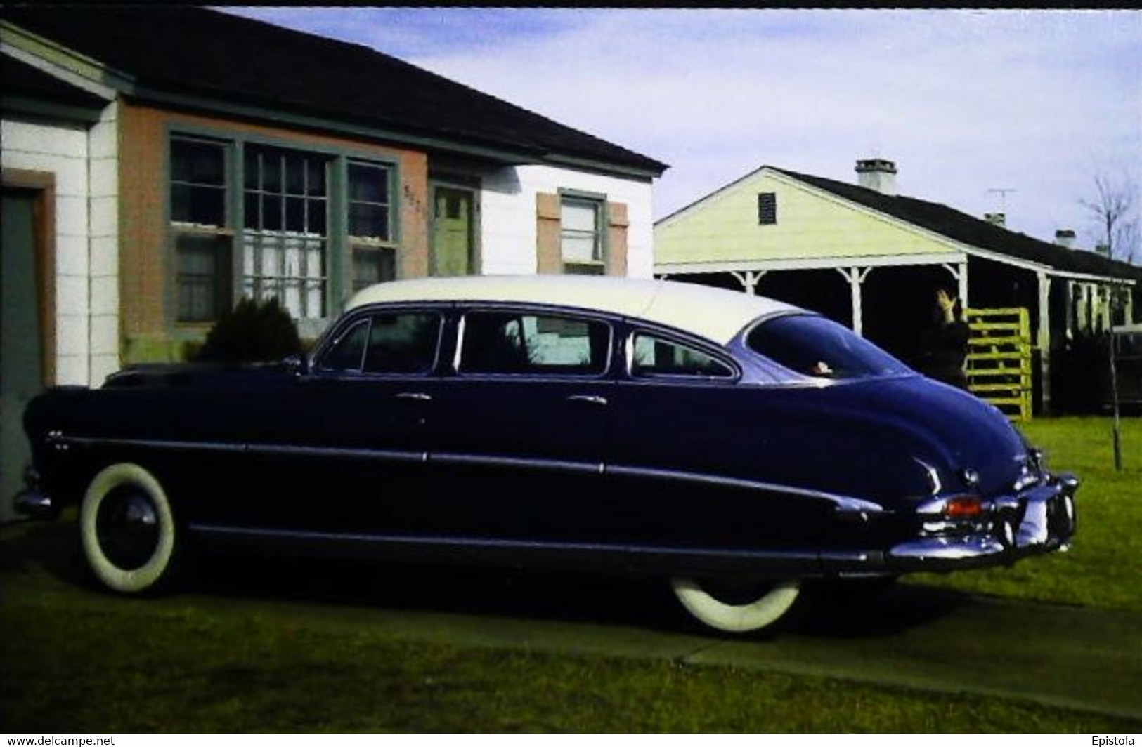 ► AUTOMOBILE    -  HUDSON Hornet 1950   (Litho Reproduction In U.S.A.) - American Roadside