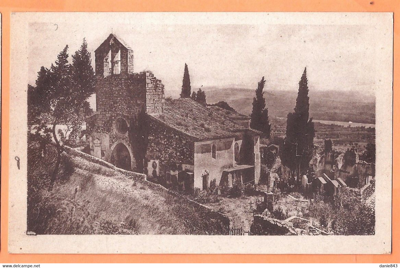 CPA - ARDECHE - ROCHEMAURE - VIEILLE ÉGLISE - LE BOURG - édition Librairie Baume - Rochemaure