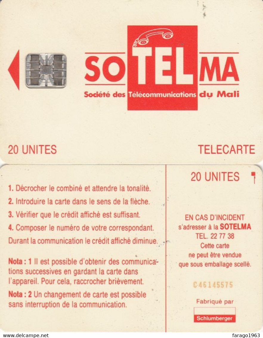 Mali Sotelma Phonecard 20 Units USED - Mali