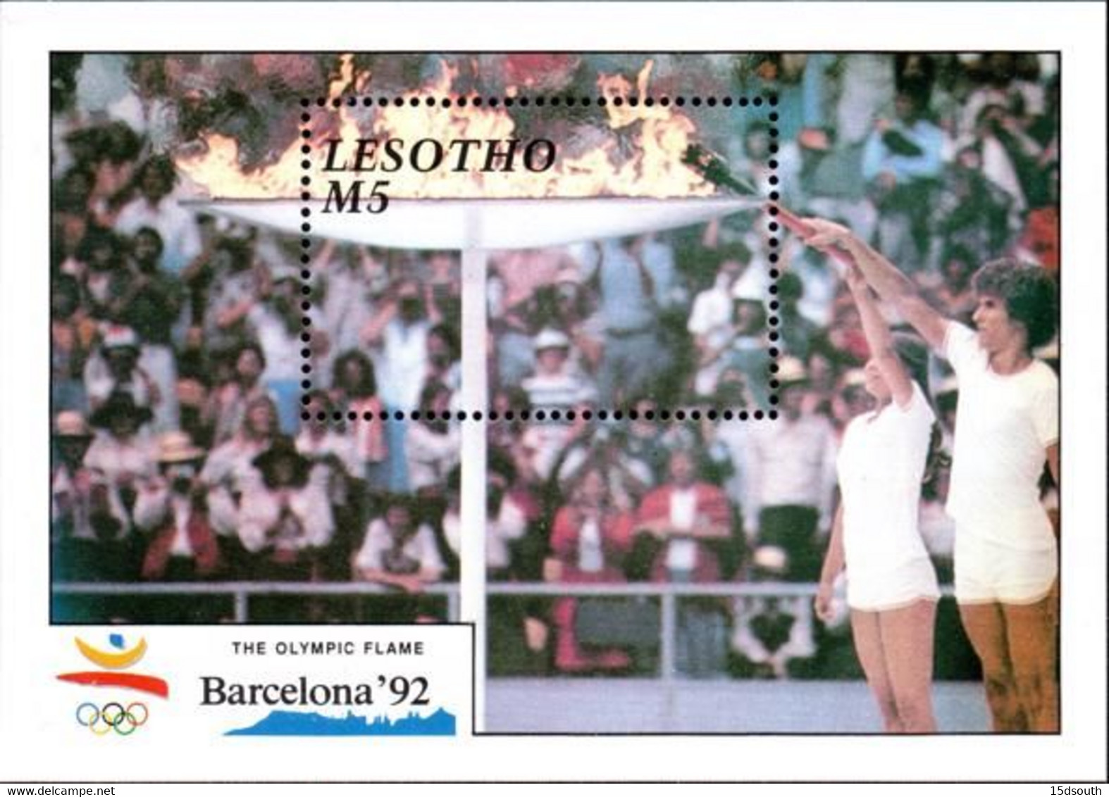 Lesotho - 1990 Olympic Games Barcelona 1992 Set & MS (**) # SG 984-988 - Summer 1992: Barcelona