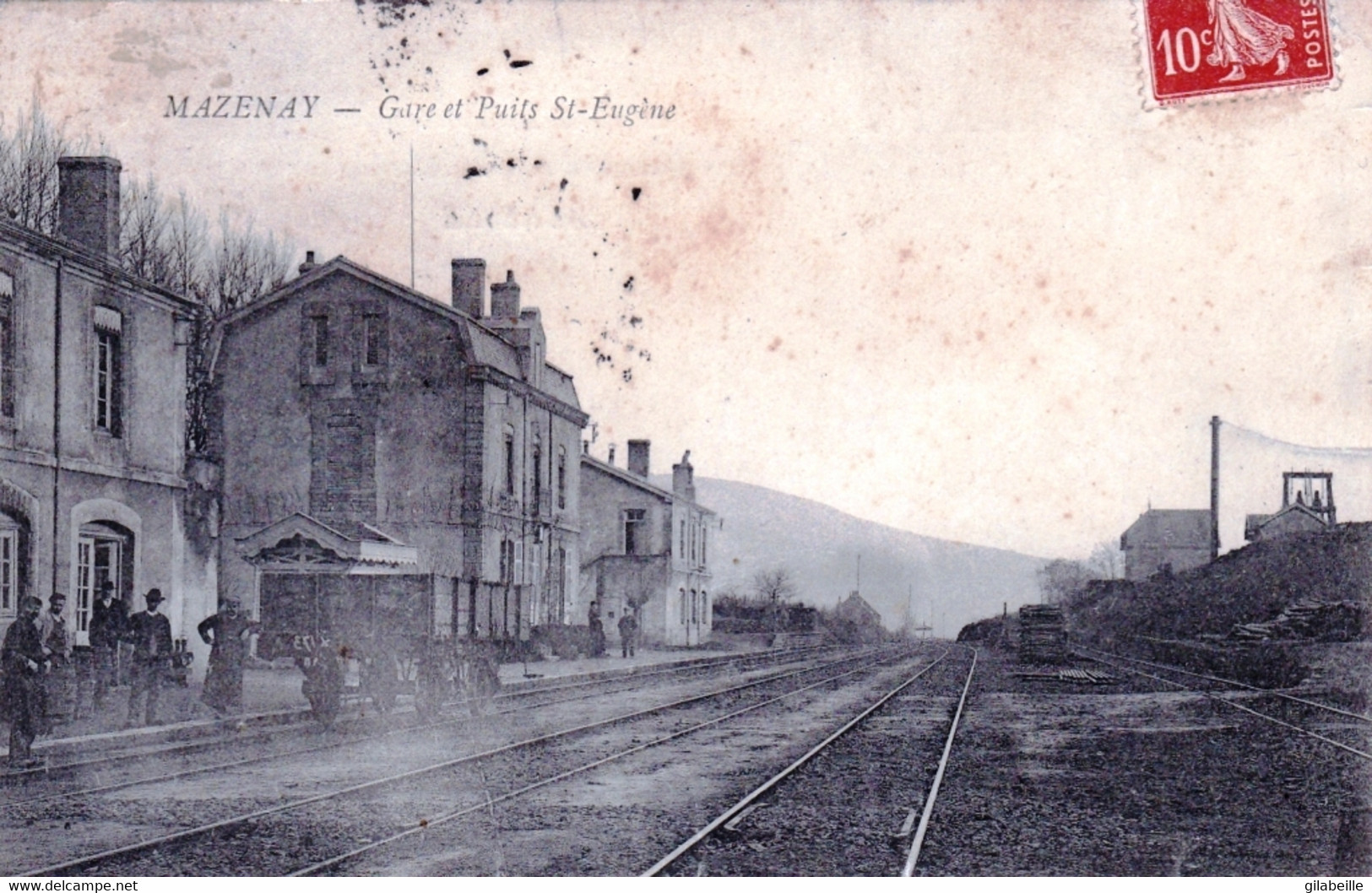 71 - Saone Et Loire - MAZENAY - Gare Et Puits Saint Eugene - Sonstige & Ohne Zuordnung