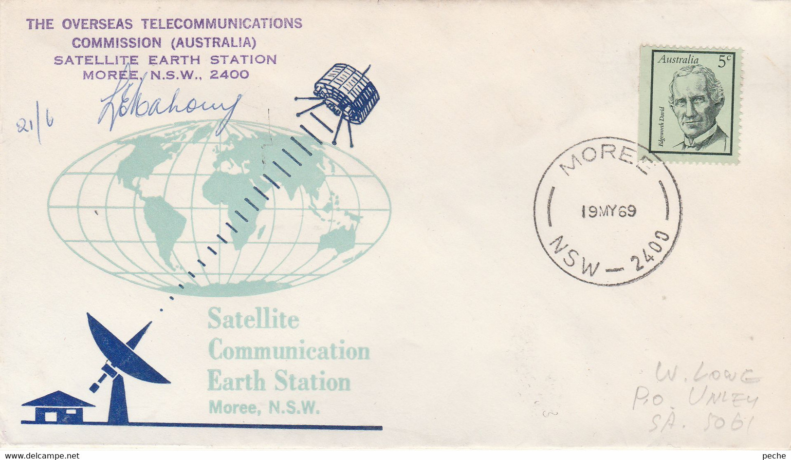 N°890 N -lettre (cover) The Overseas Telecommunications Commisssion Australia - Océanie