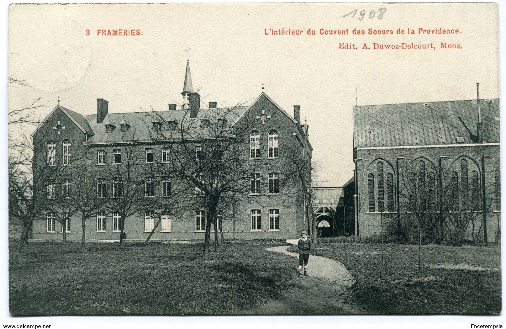 CPA Carte Postale - Belgique - Frameries - L'Intérieur Du Couvent Des Soeurs De La Providence - 1908  (DG14974) - Frameries