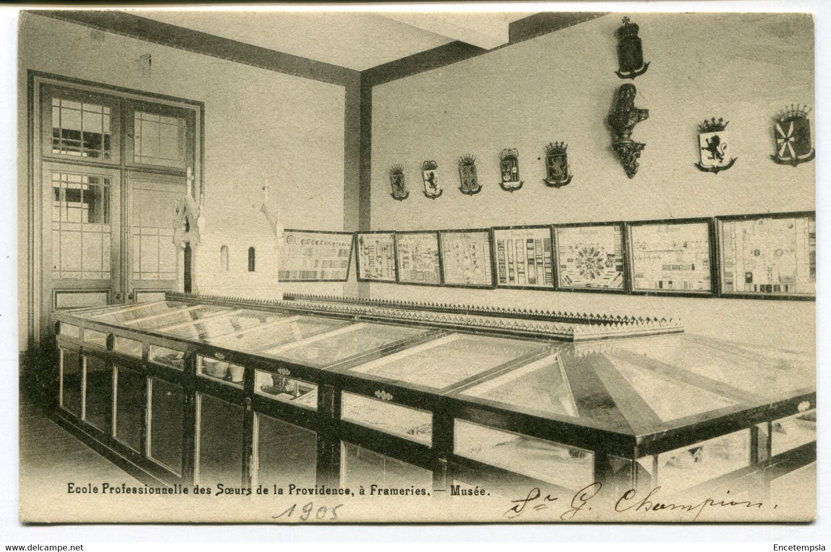 CPA Carte Postale - Belgique - Frameries - Ecole Professionnelle Des Soeurs De La Providence - Musée - 1905  (DG14977) - Frameries