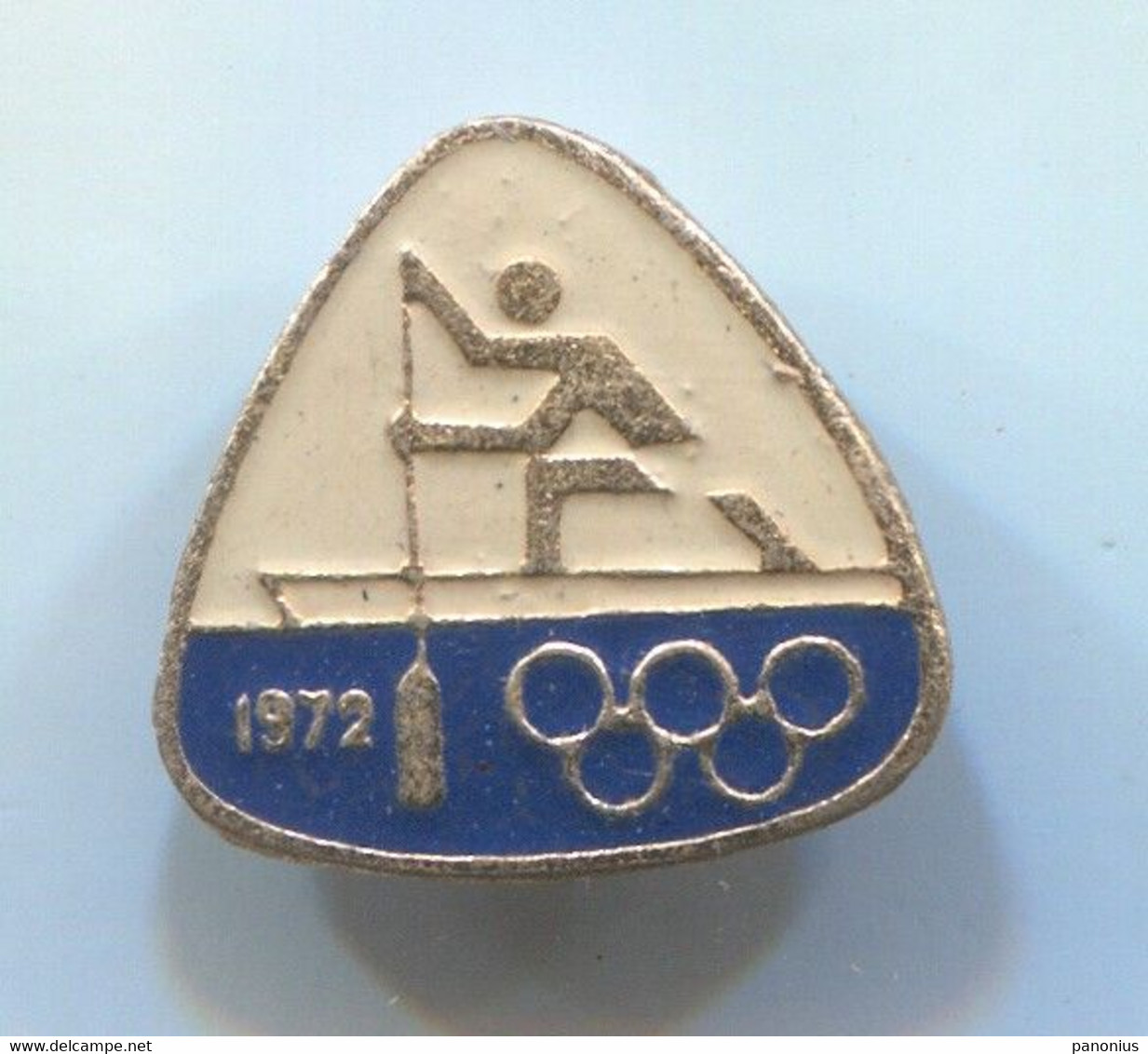 ROWING CANOE KAYAK - OLYMPIADE MUNCHEN 1972. RUSSIAN VINTAGE PIN, BADGE, ABZEICHEN - Remo