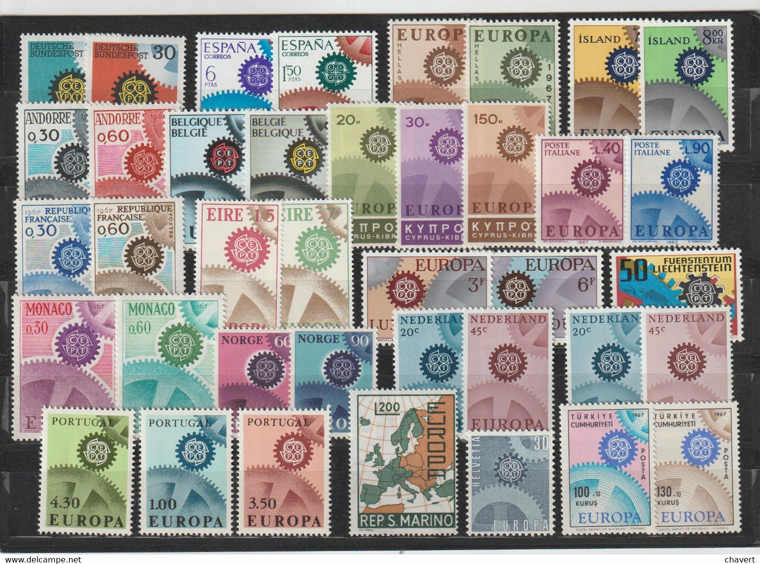 EUROPA - Année 1967 Complet Neuf**(39 Timbres) - Années Complètes