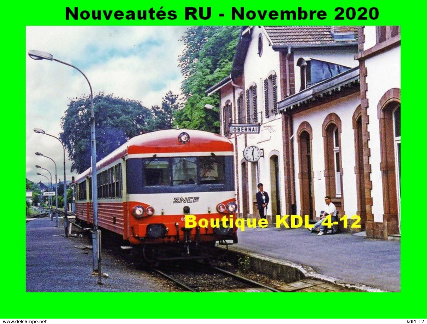 RU 1873 - Autorail Caravelle X 4577 En Gare - OBERNAI - Bas Rhin - SNCF - Stations - Met Treinen