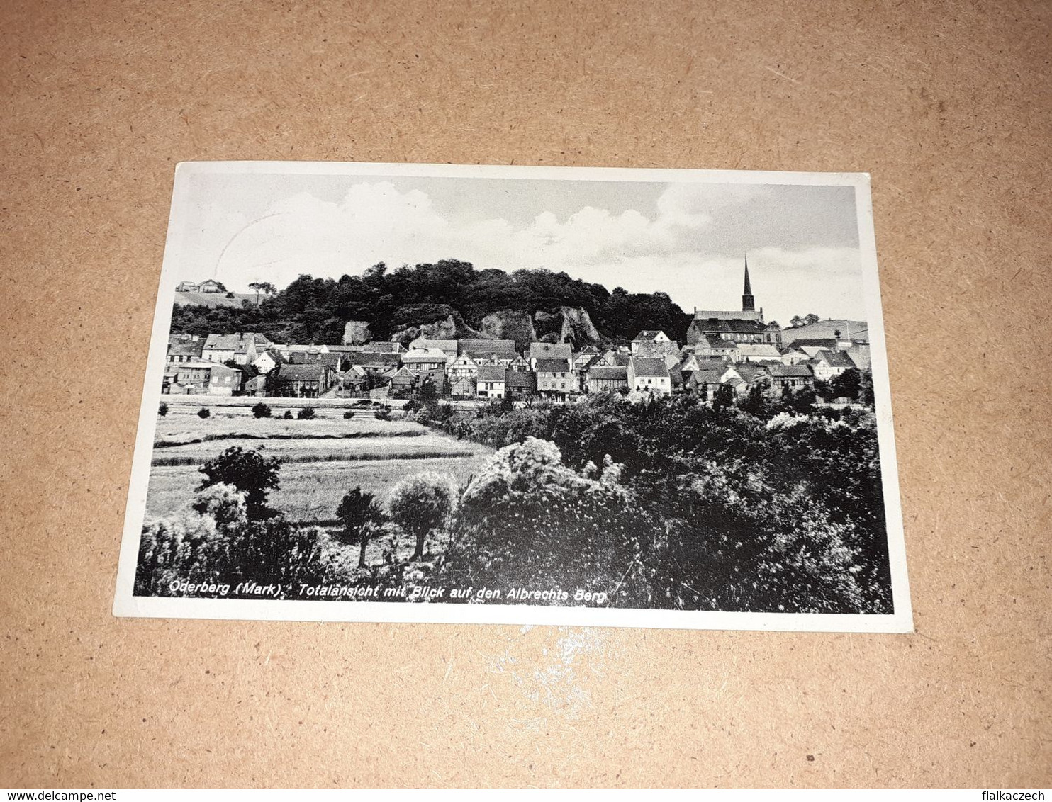 Oderberg, Mark, Brandenburg, Totalansicht Mit Blick Auf Den Albrechts Berg, Stamp Oderberg (Mark) 1942, Germany - Oderberg