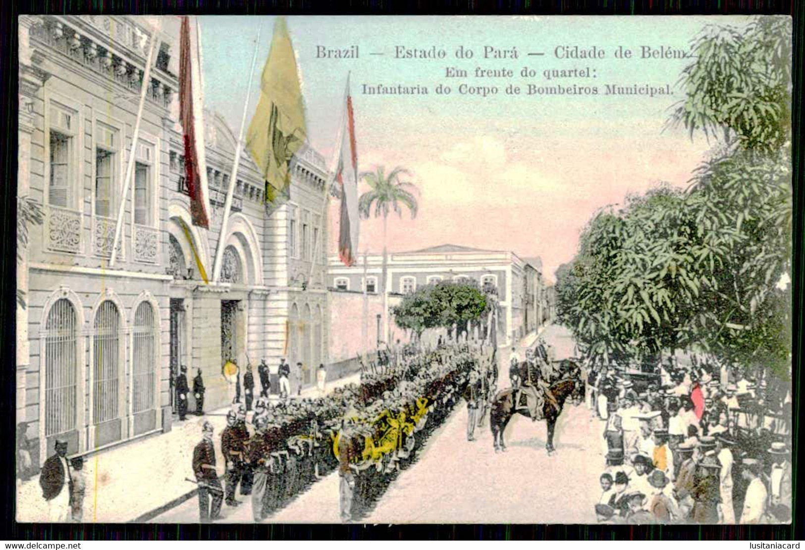 PARÁ -BELEM -BOMBEIROS-Em Frente Do Quartel: Inf.ª Do Corpo De Bombeiros Municipal(Ed.Liv.Alfacinha Nº 11)carte Postale - Belém