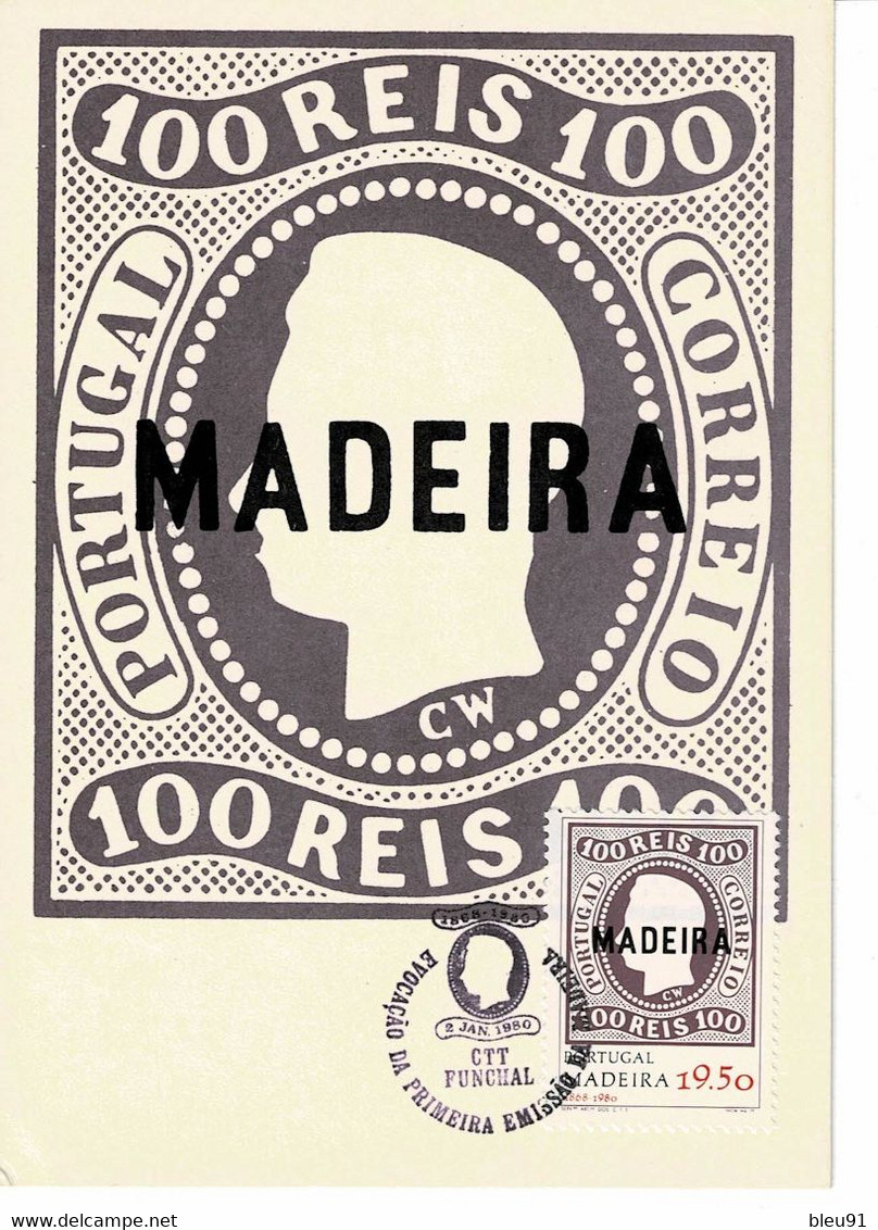 CARTE MAXIMUM PORTUGAL MADEIRA 1980 - Madeira