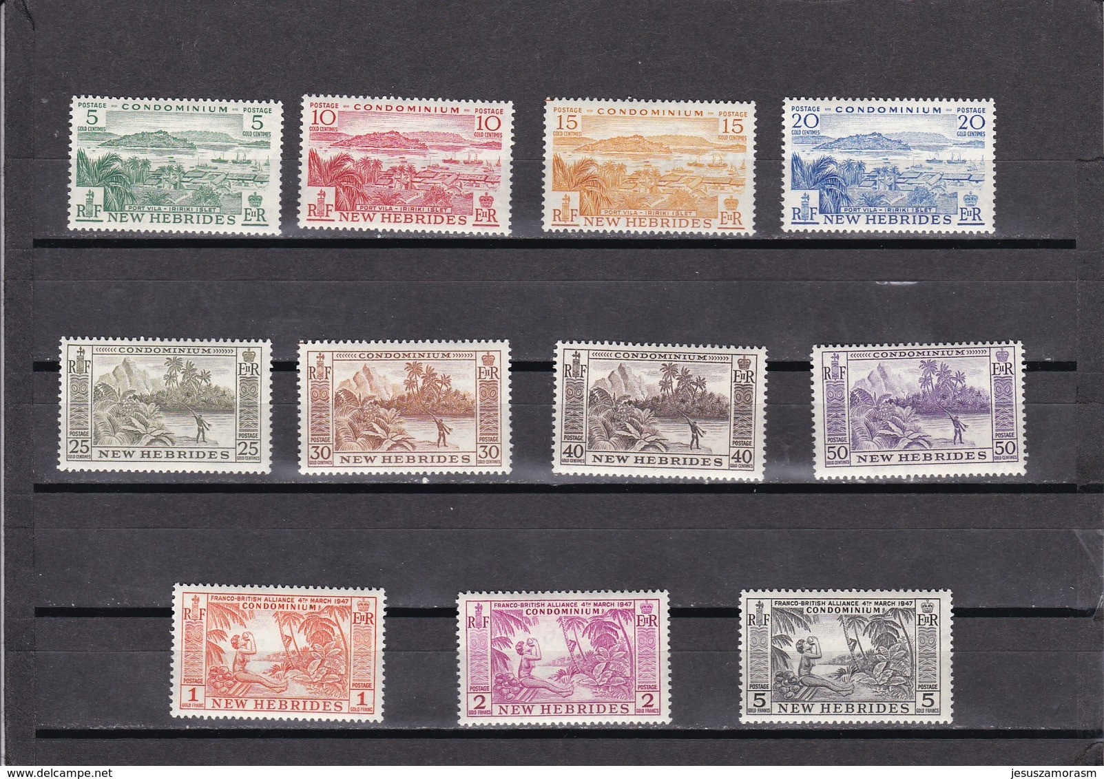 Nueva Hebrides Nº 186 Al 196 - Unused Stamps