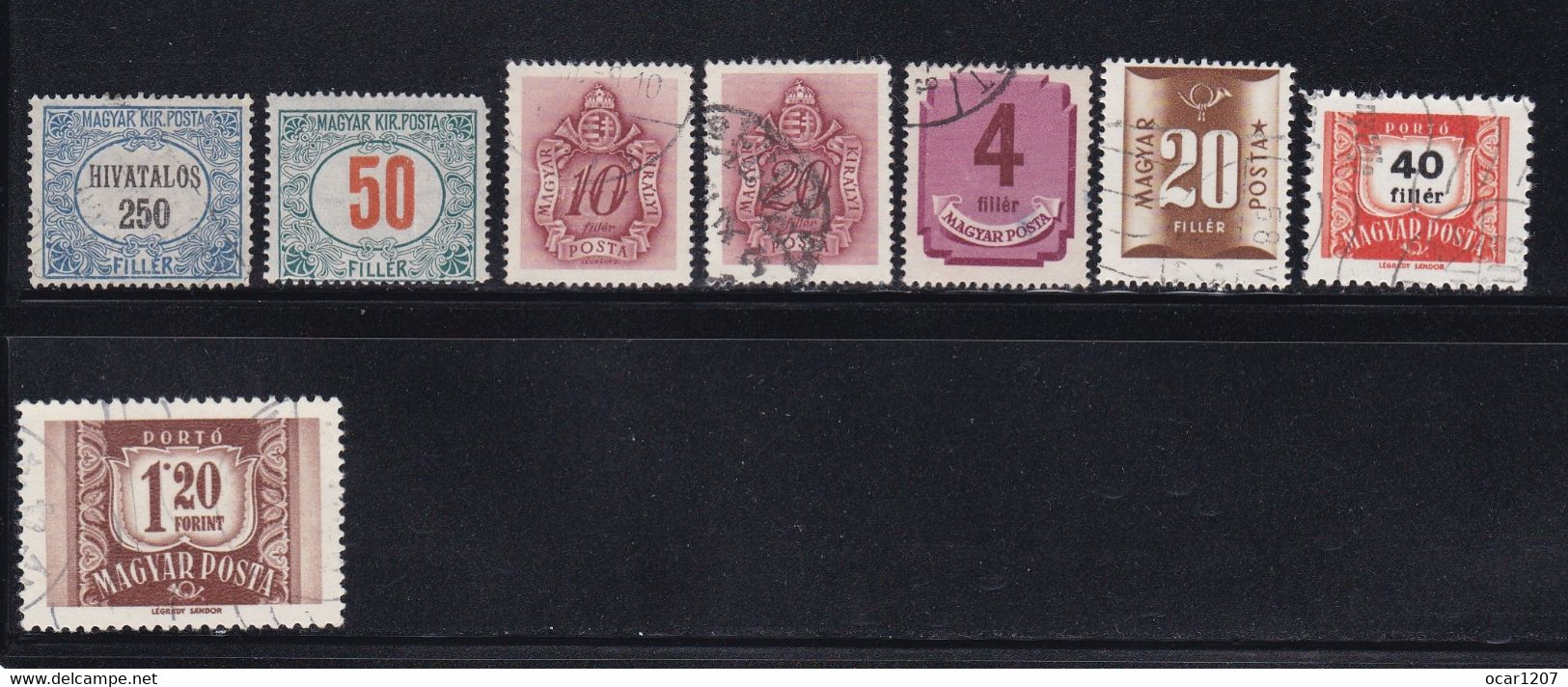 1921-1958 Lot 8 Different - Dienstmarken
