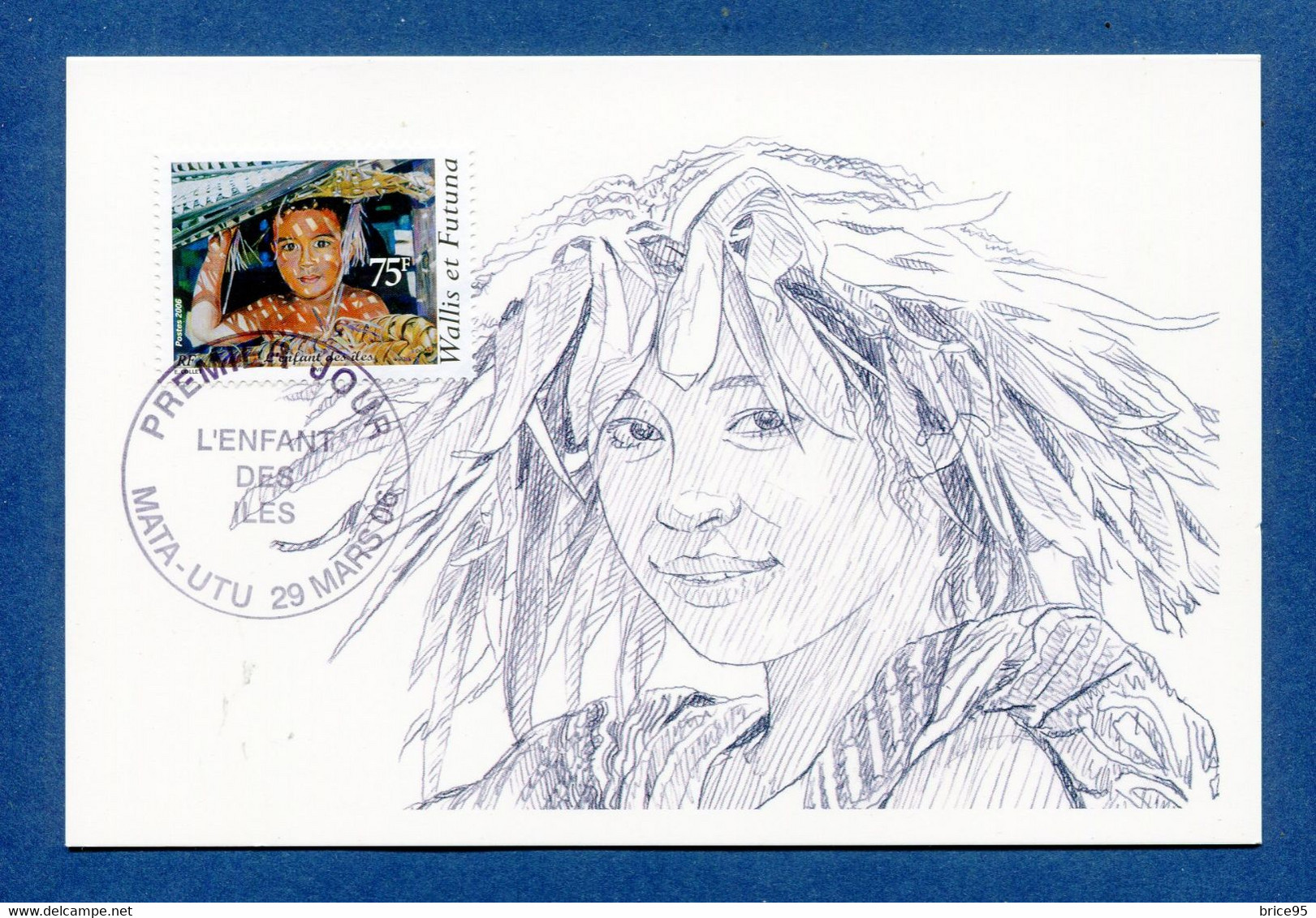 ⭐ Wallis Et Futuna - Carte Maximum - Premier Jour - FDC - L'enfant Des Iles - 2006 ⭐ - Cartoline Maximum