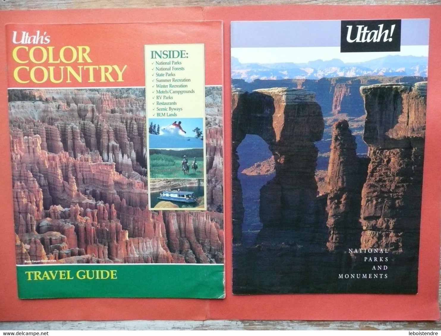 UTAH ' S COLOR COUNTRY  TRAVEL GUIDE 1991 + UTAH ! NATIONAL PARKS AND MONUMENTS - Nordamerika