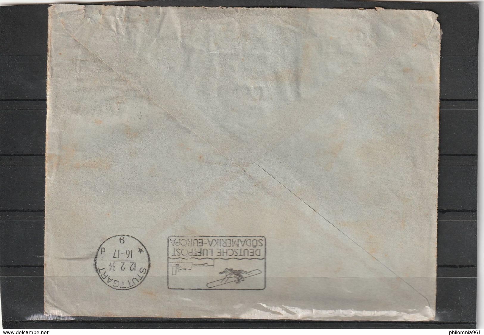 Brazil FIRST FLIGHT COVER CONDOR-LUFTHANSA TO Europe COVER 1934 - Airmail (Private Companies)