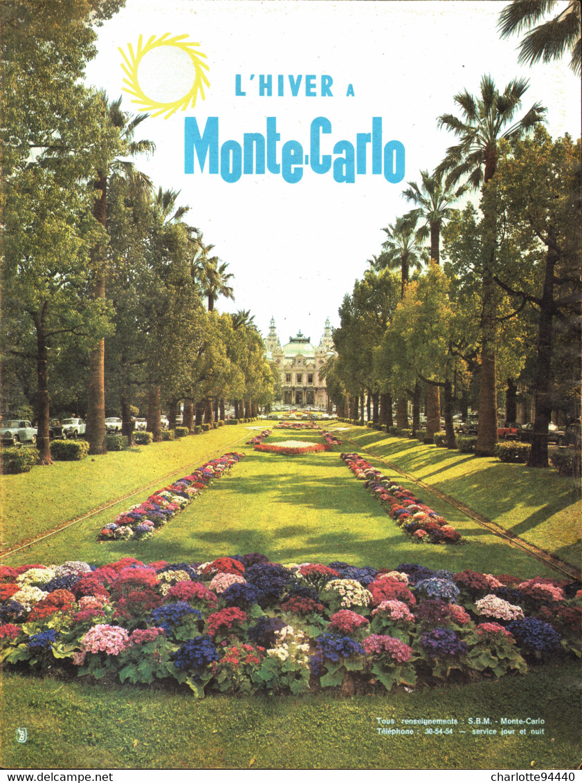 PUB   " MONTE-CARLO "   1960  ( 1 ) - Côte D'Azur