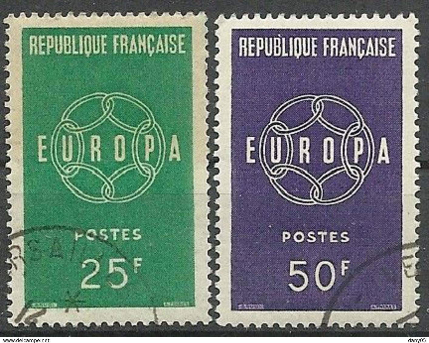 FRANCE - Année 1959 - Y&T N° 1218-1219 Oblitérés TTB - Gebruikt