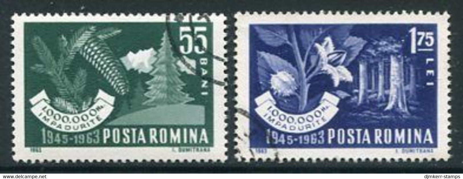 ROMANIA 1963 Forestry Used.  Michel 2212-13 - Usati