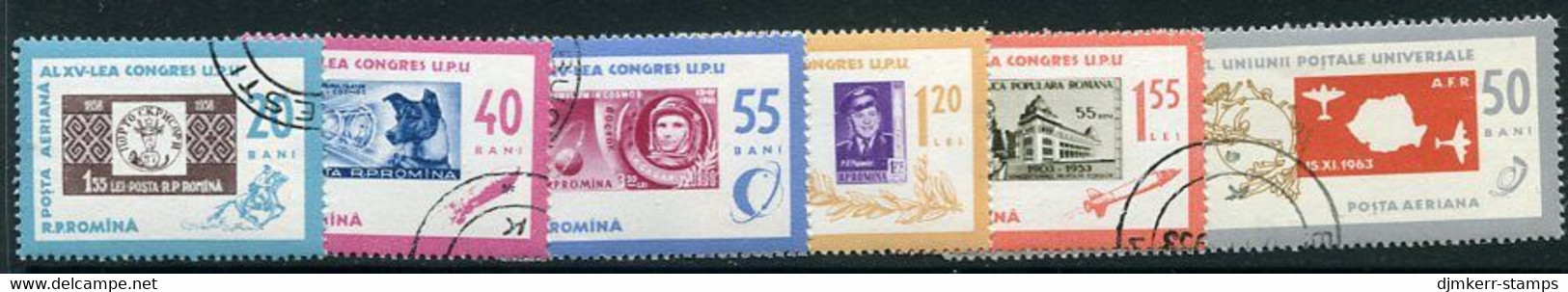 ROMANIA 1963 Stamp Day: World Postal Congress Used.  Michel 2189-94 - Used Stamps