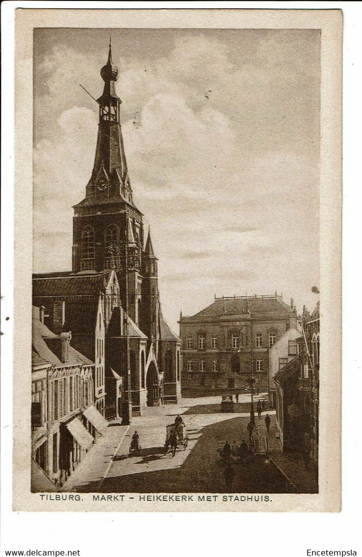 CPA Carte Postale-Pays Bas-Tilburg-Markt-Helkekerkmet Stadhuis 1929VM24297br - Tilburg