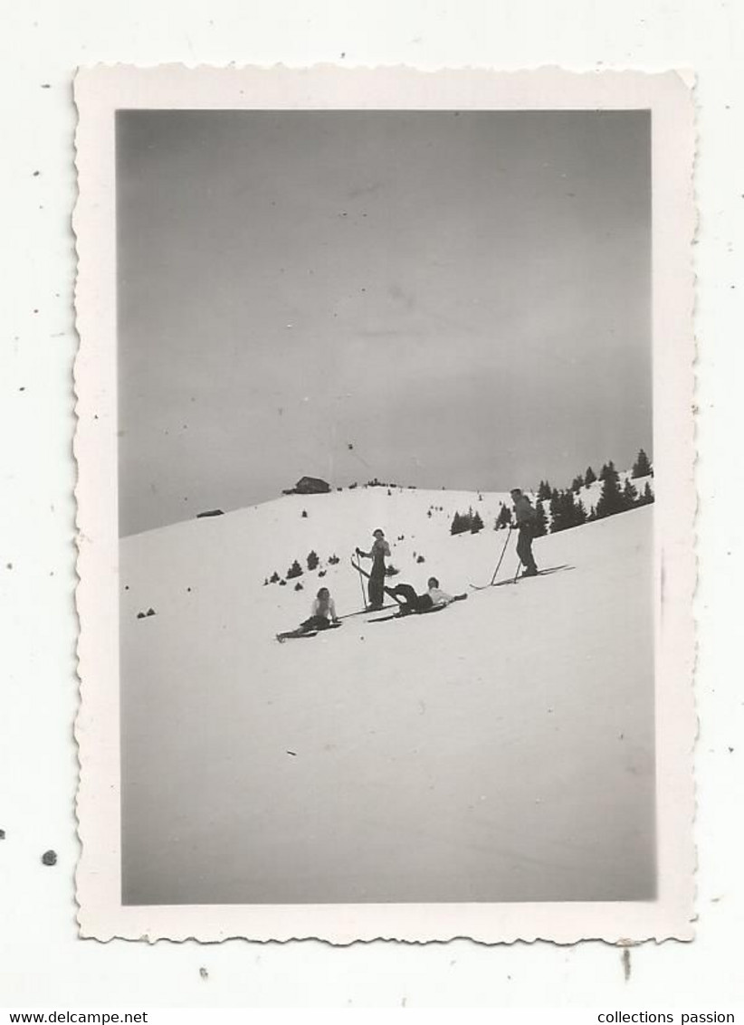 Photographie , Sports D'hiver , Ski , 1937 , MONT D'ARBOIS , 74 , 90 X 65 Mm - Sport