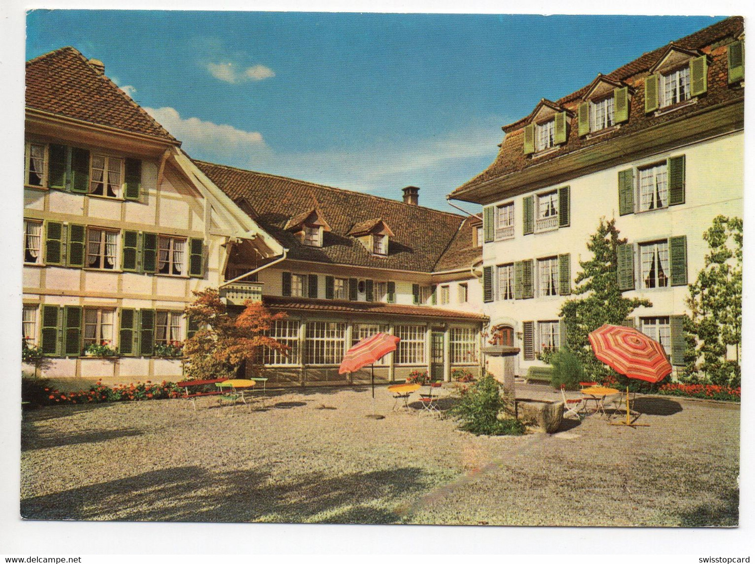 KONOLFINGEN-STALDEN I.E. Ferienheim Schloss Hünigen Gel. 1972 Stempel Bahnpost Thun-Burgdorf-Thun - Konolfingen