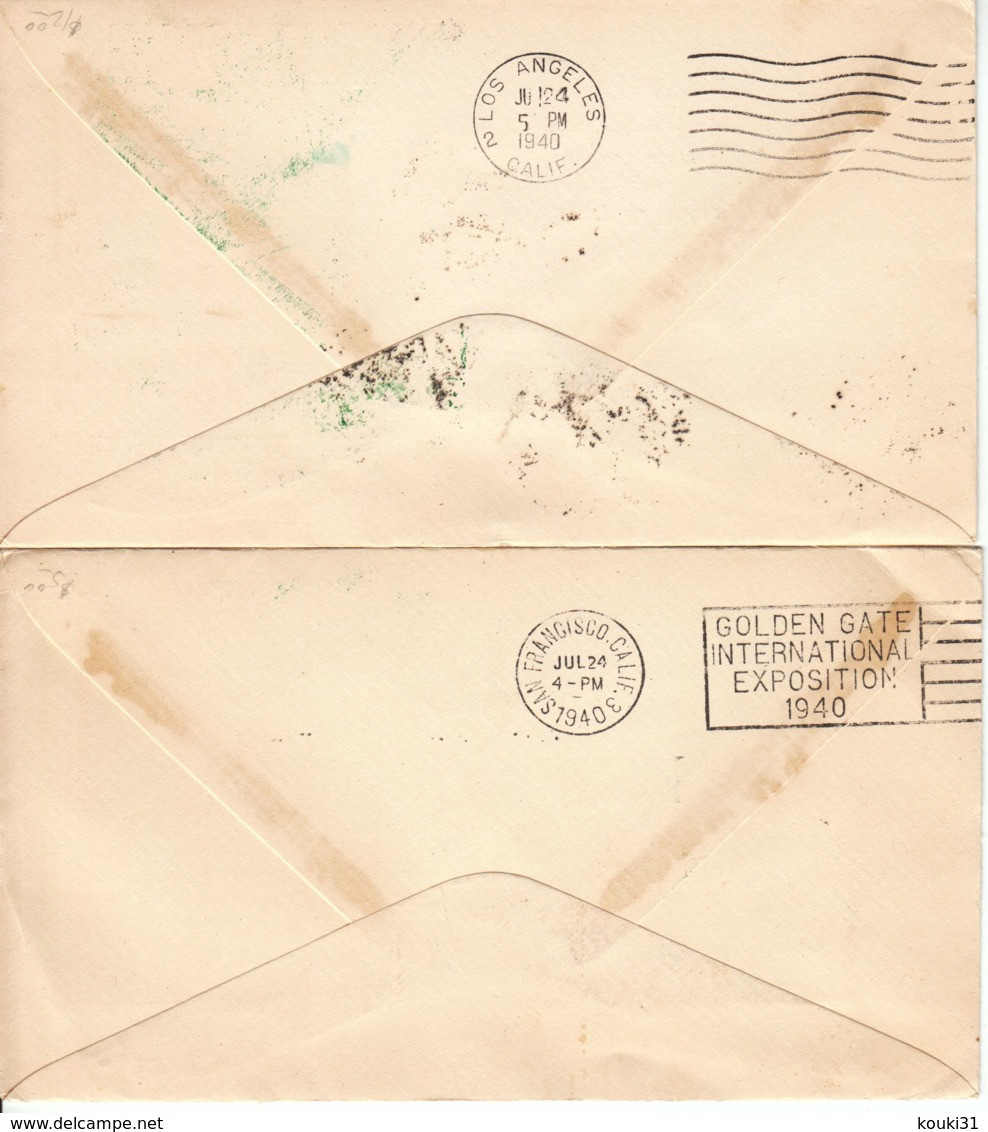 Nouvelle-Calédonie : Premier Vol Depuis Nouméa Par Pan-Am - 1940 - Lettres & Documents